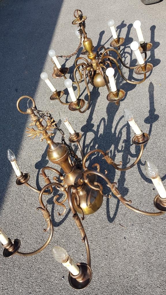 Koperen lusters, Antiek en Kunst, Ophalen, Koper