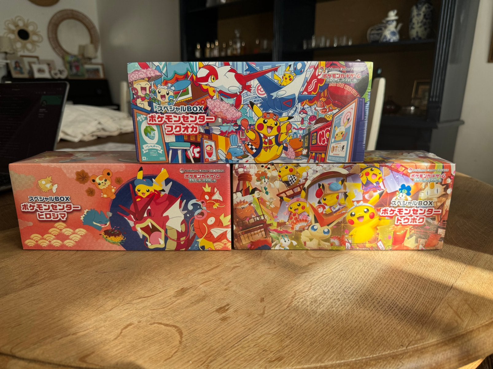 Pokemon center box Fukuoka/Tohoku/Hiroshima, Hobby en Vrije tijd, Ophalen, Nieuw, Boosterbox