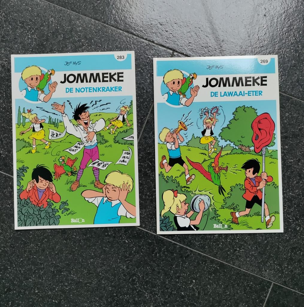 2 strips Jommeke, Boeken, Ophalen