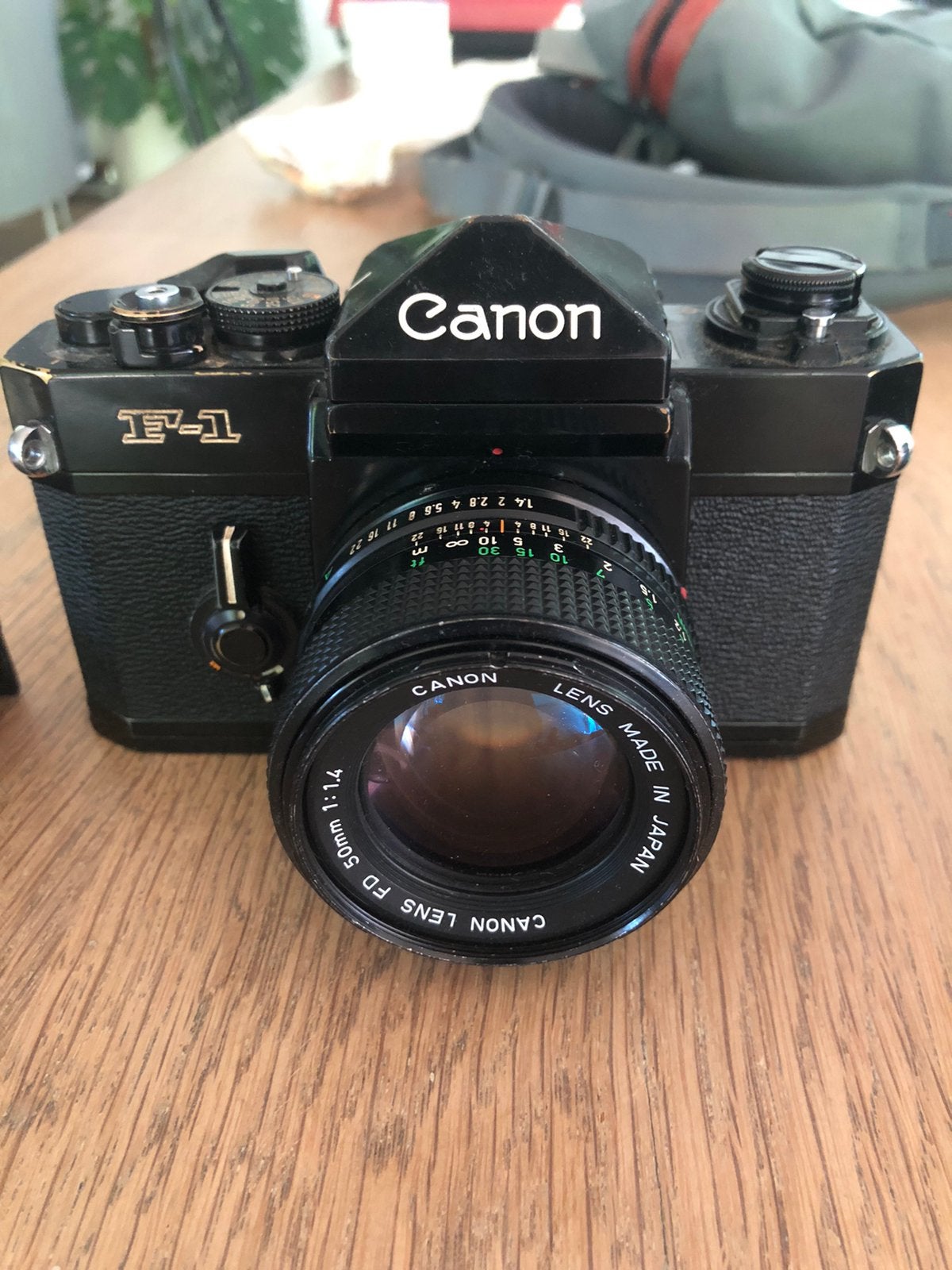 Canon F1 + canon new fd f1.4  50mm, Ophalen of Verzenden, Gebruikt, Canon