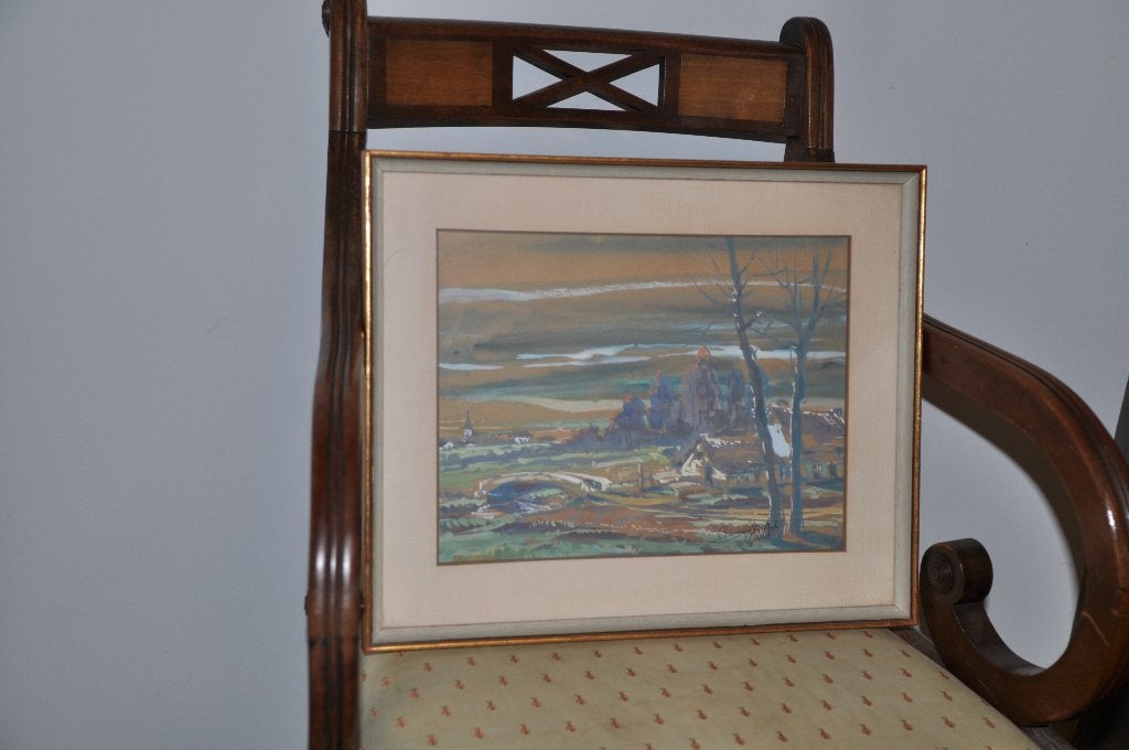 schilderij, Ophalen, Doek, Landschap, Origineel werk