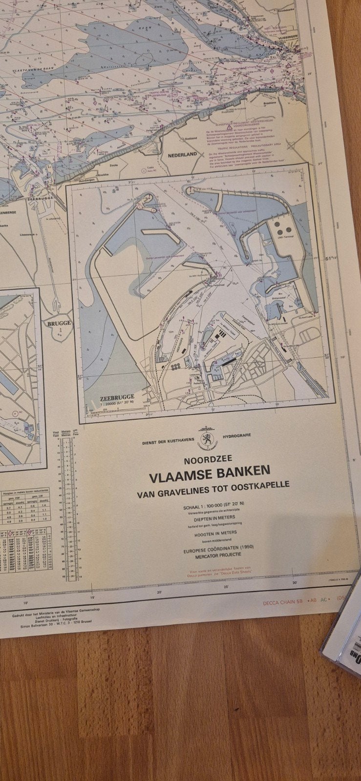 ancienne carte marine., Enlèvement