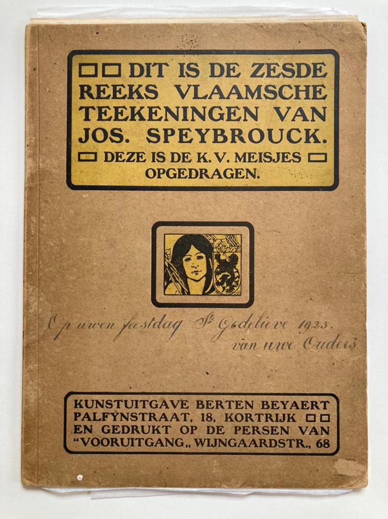 Kunstuitgave, Vlaamse tekeningen Jos Speybrouck, jaren ‘20, Antiquités & Art, Antiquités | Livres & Manuscrits, Enlèvement ou Envoi