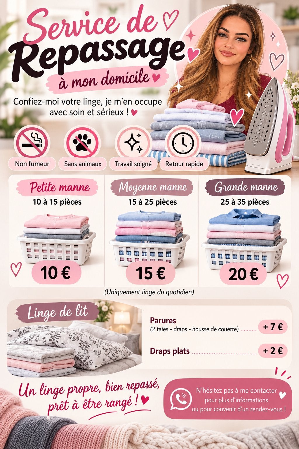Repassage, Offres d'emploi
