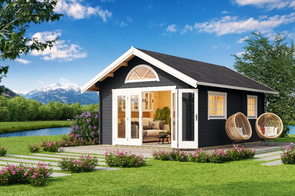 Chalet Caroline 2.3 Cabane en rondins 40 mm, Envoi, Neuf