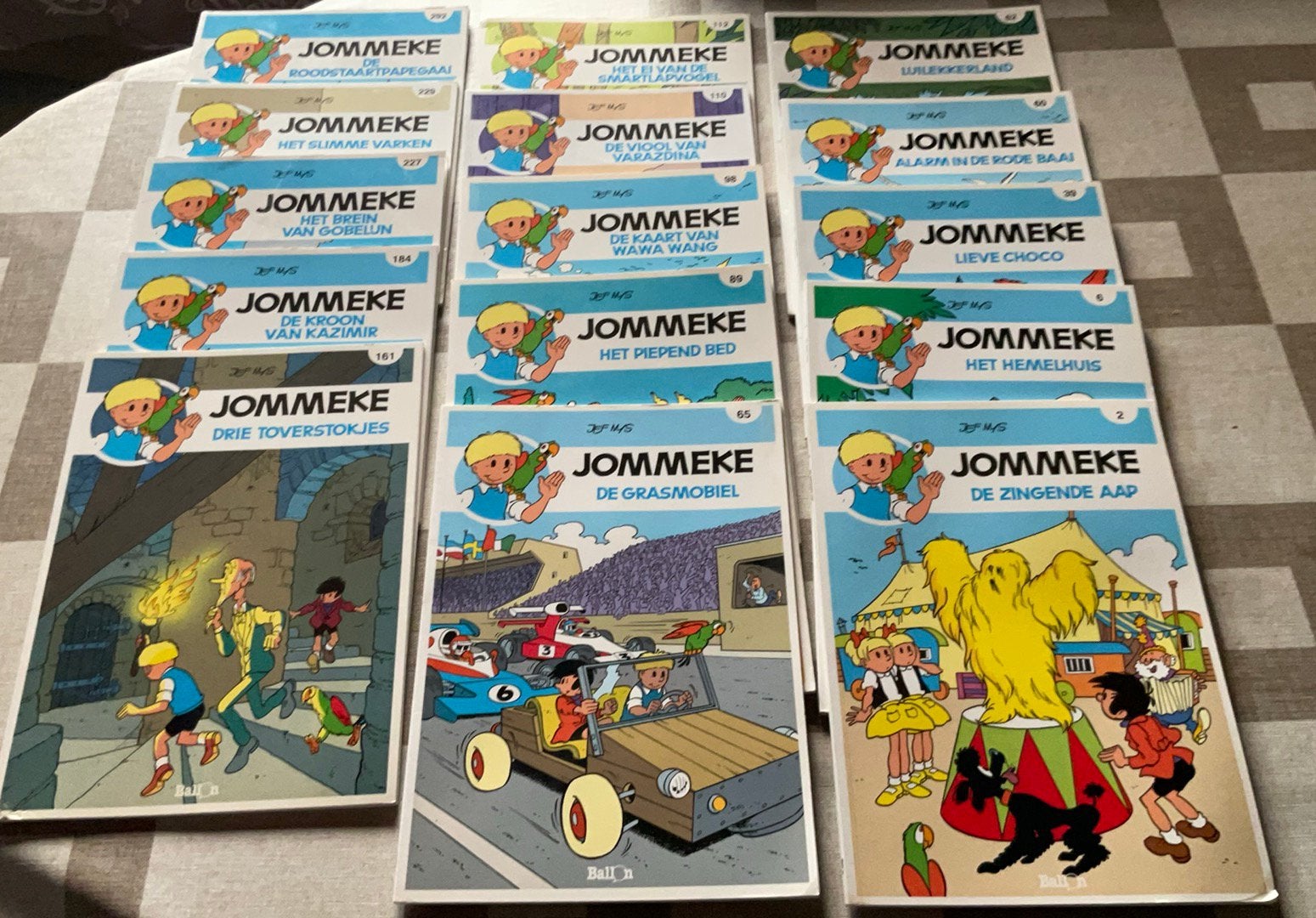 Jommeke - lot van 15 strips ( blauwe cover ), Boeken, Stripverhalen, Ophalen of Verzenden, Zo goed als nieuw