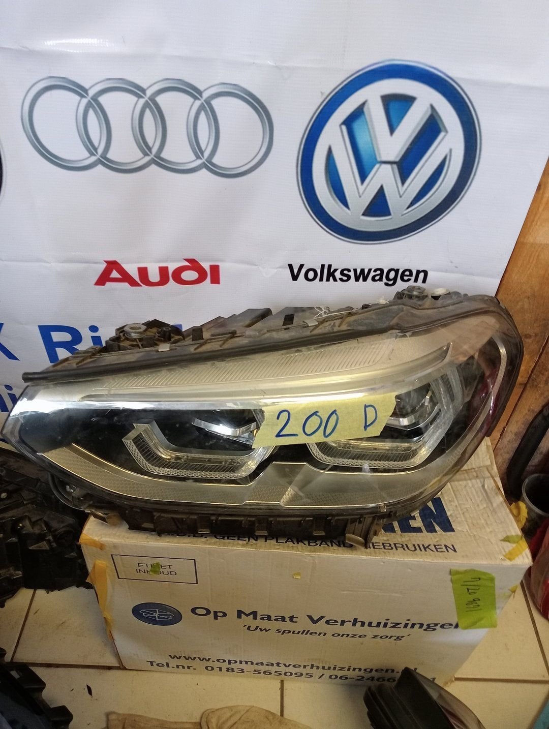 BMW X3 G01 X4 G02 ADAPTIEVE LED KOPLAMP LINKS 8739653, Gebruikt, -, -, Ophalen of Verzenden