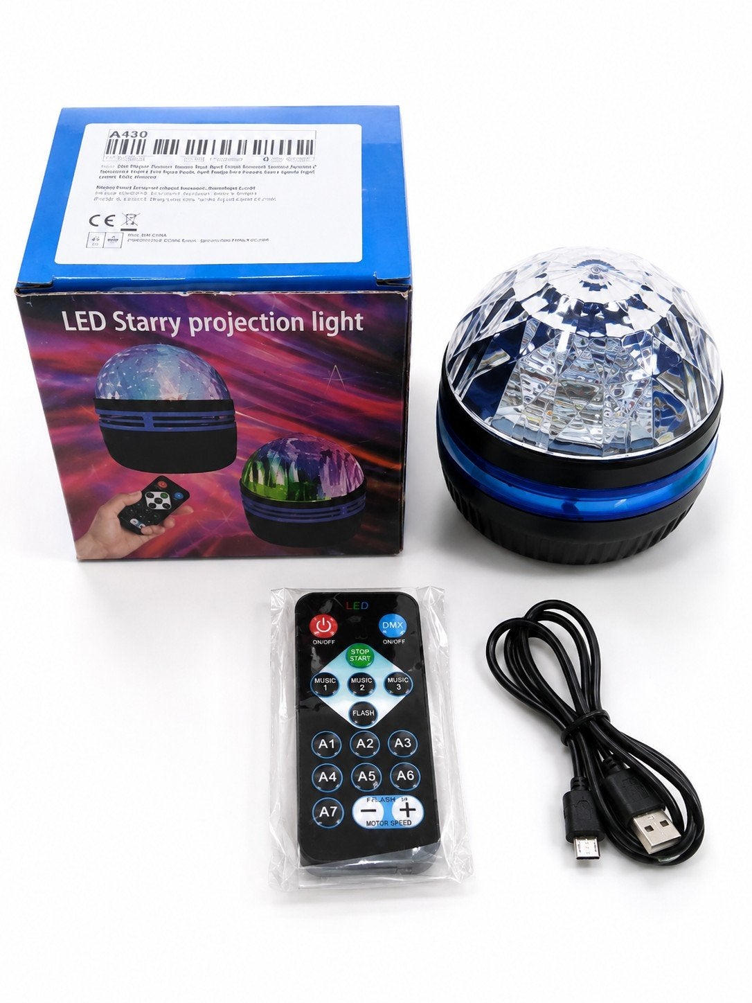 sterrenprojector, Meerkleurig, USB-aansluiting, Nieuw, Overige fittingen