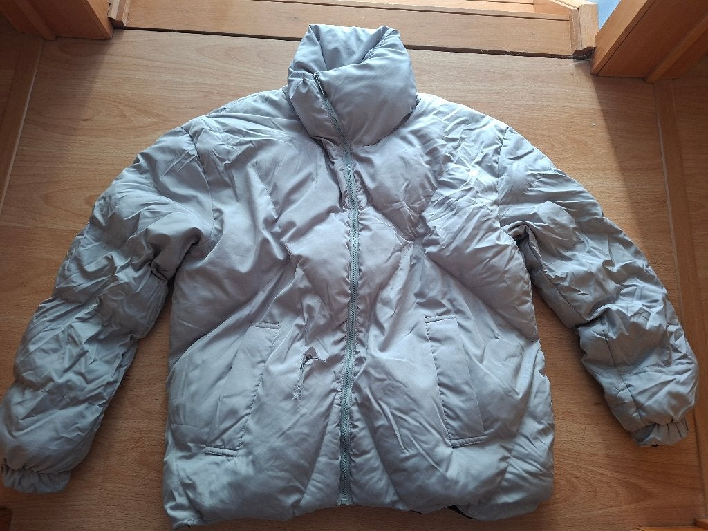 2 blauwe hoodies en grijze winterjas in XL, Kleding | Heren, Jassen | Winter, Ophalen, Gedragen, Maat 56/58 (XL), Grijs