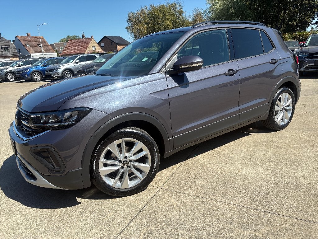 Vw T-Cross 1.0 TSI 115 ch + Cruise + Caméra + GPS, Argent ou Gris, Euro 6, Entreprise, Boîte manuelle