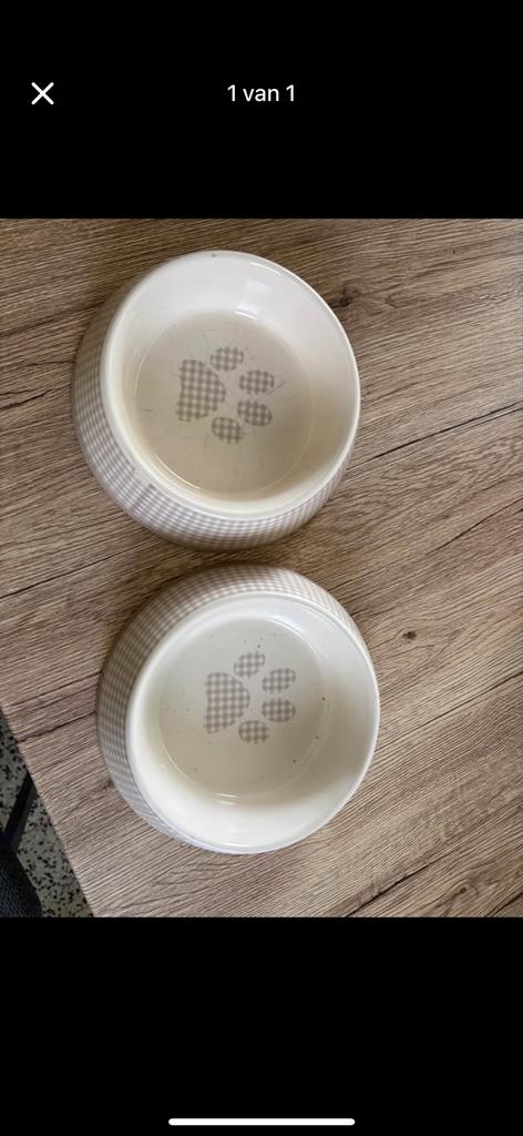 Eet en drink kom hond, Dieren en Toebehoren, Ophalen, Gebruikt
