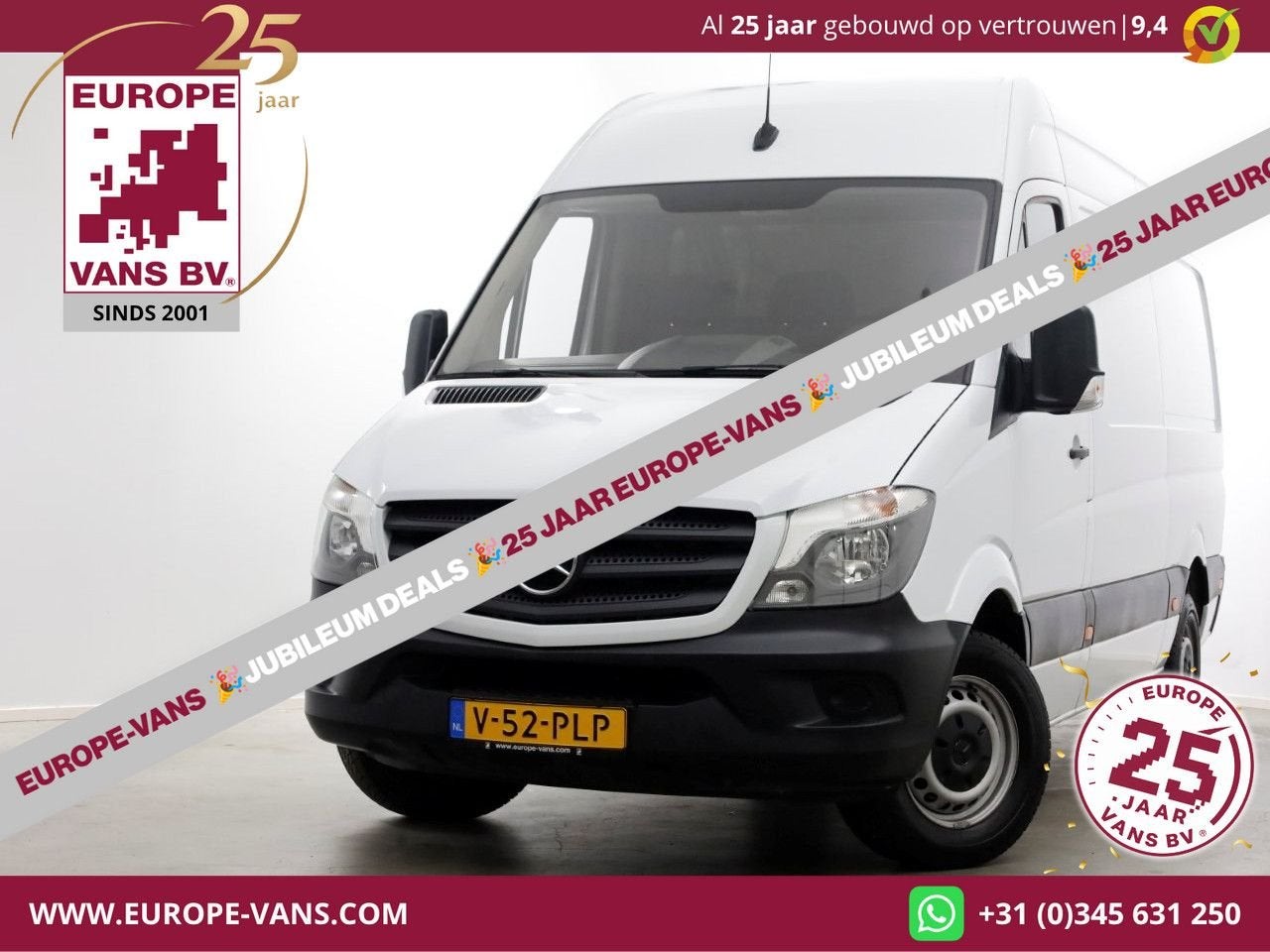 Mercedes-Benz Sprinter 316 CDI 163pk E6 L2H2 Airco/Cruise Co, 211 g/km, Wit, Mercedes-Benz, Bedrijf