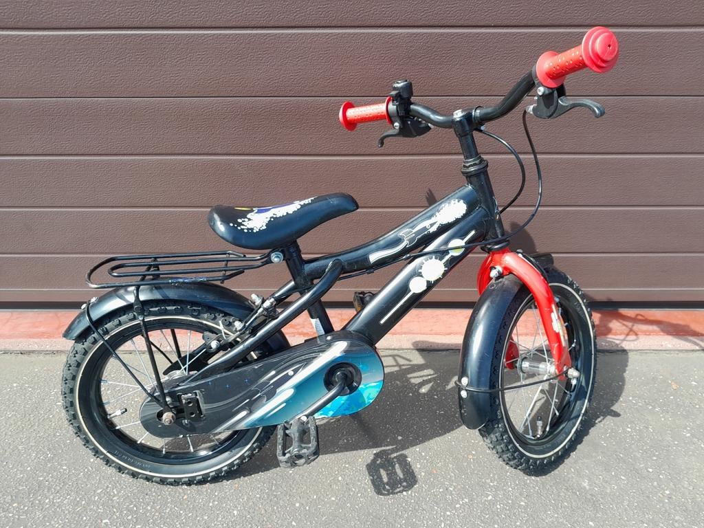 Degelijk kinderfietsje 14 inch. Incl. helm.Zeer goede staat!, Ophalen, Zo goed als nieuw, Velgrem