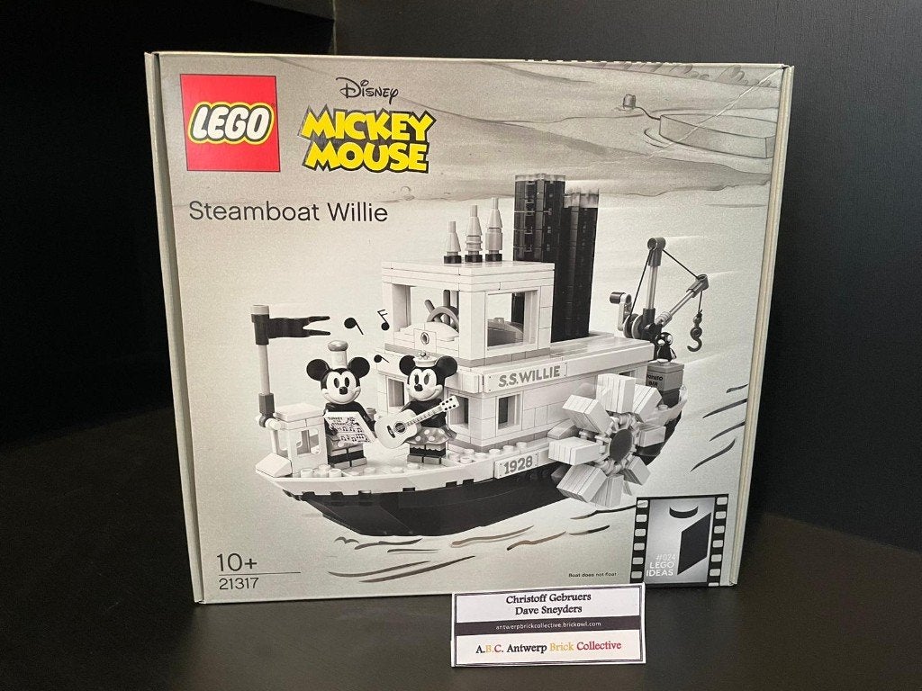 Lego Disney - 21317 - Steamboat Willy - foute Ideas nummer, Neuf, Lego, Ensemble complet, Enlèvement
