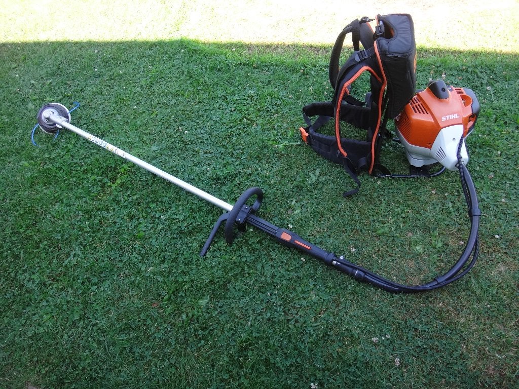 Stihl bosmaaier kettingzaag, Tuin en Terras, Bosmaaiers, Ophalen, Benzine, Zo goed als nieuw, STIHL