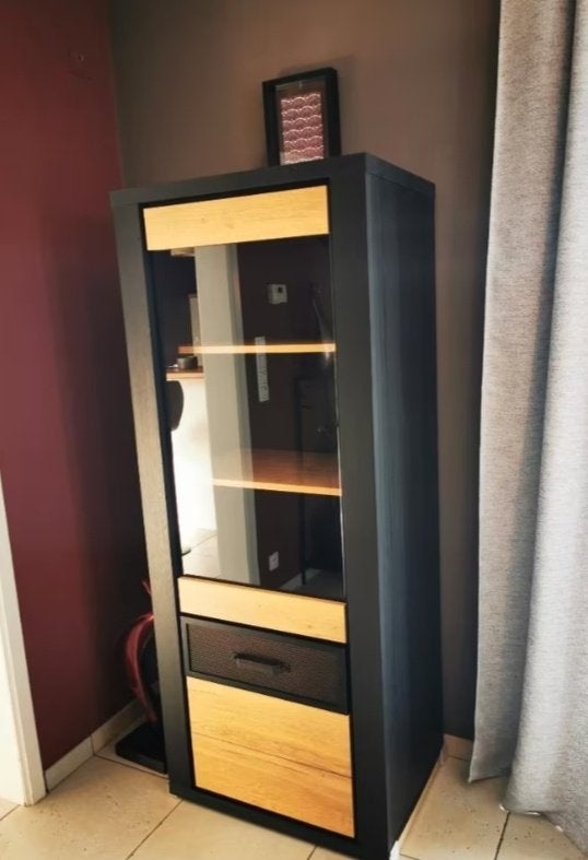 Vitrine, Enlèvement, Comme neuf, Chêne