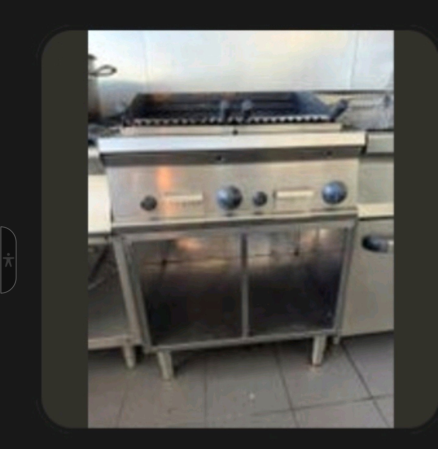 Lavasteengrill op gas + tafel, Electroménager, Fours, Enlèvement ou Envoi