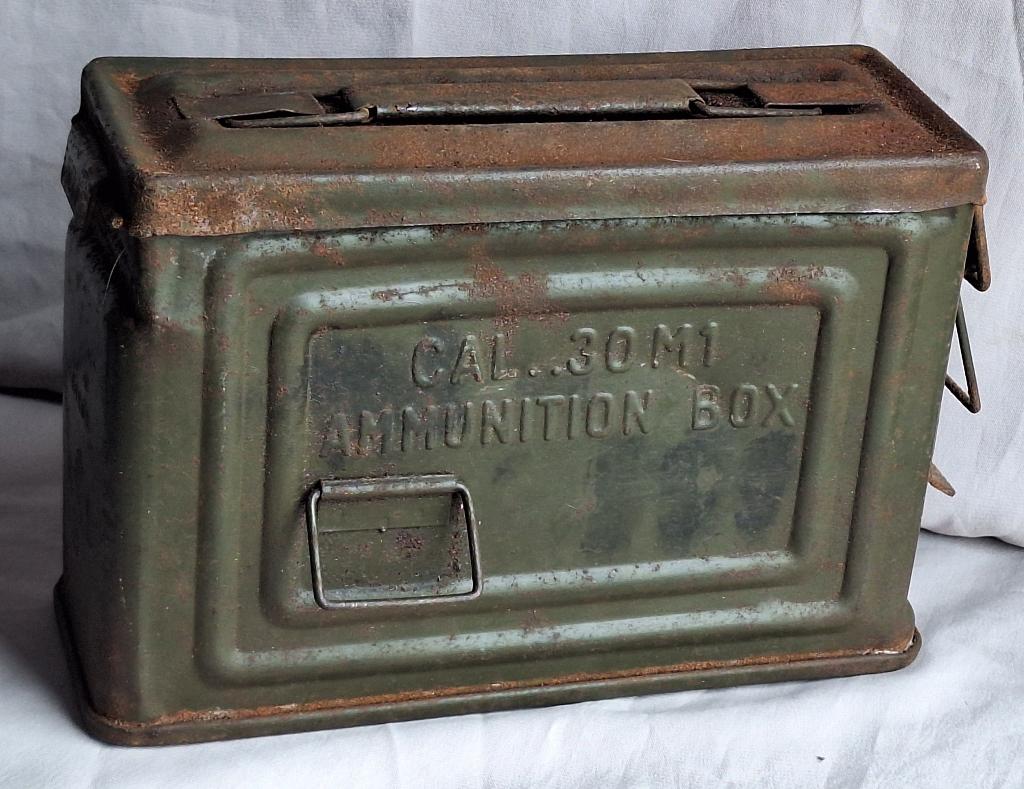 Très ancienne caisse à munitions métallique, Collections, Enlèvement ou Envoi, Armée de terre, Caisse ou Géocache