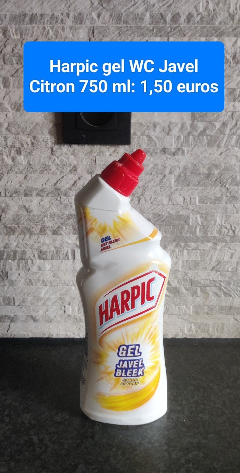 Harpic gel WC Javel et citron 750 ml, Enlèvement