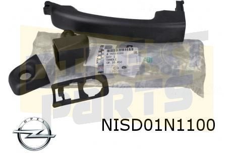 Nissan / Opel / Renault handgreepset voorportier -1/17 / sch, -, Porte, -, Neuf