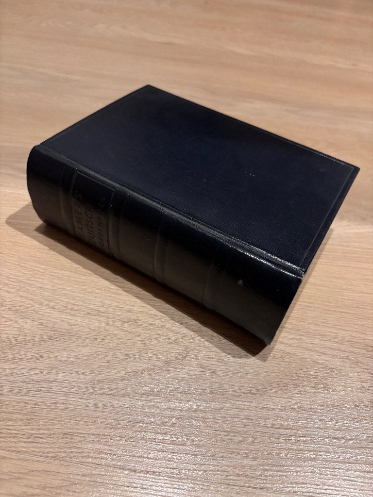 Oud Duits Nederland  woordenboek in lederen decoratieve kaft, Ophalen of Verzenden