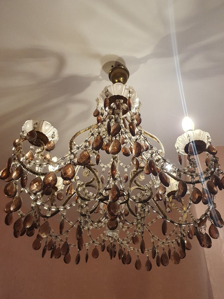 1 kroonluster te koop, Ophalen