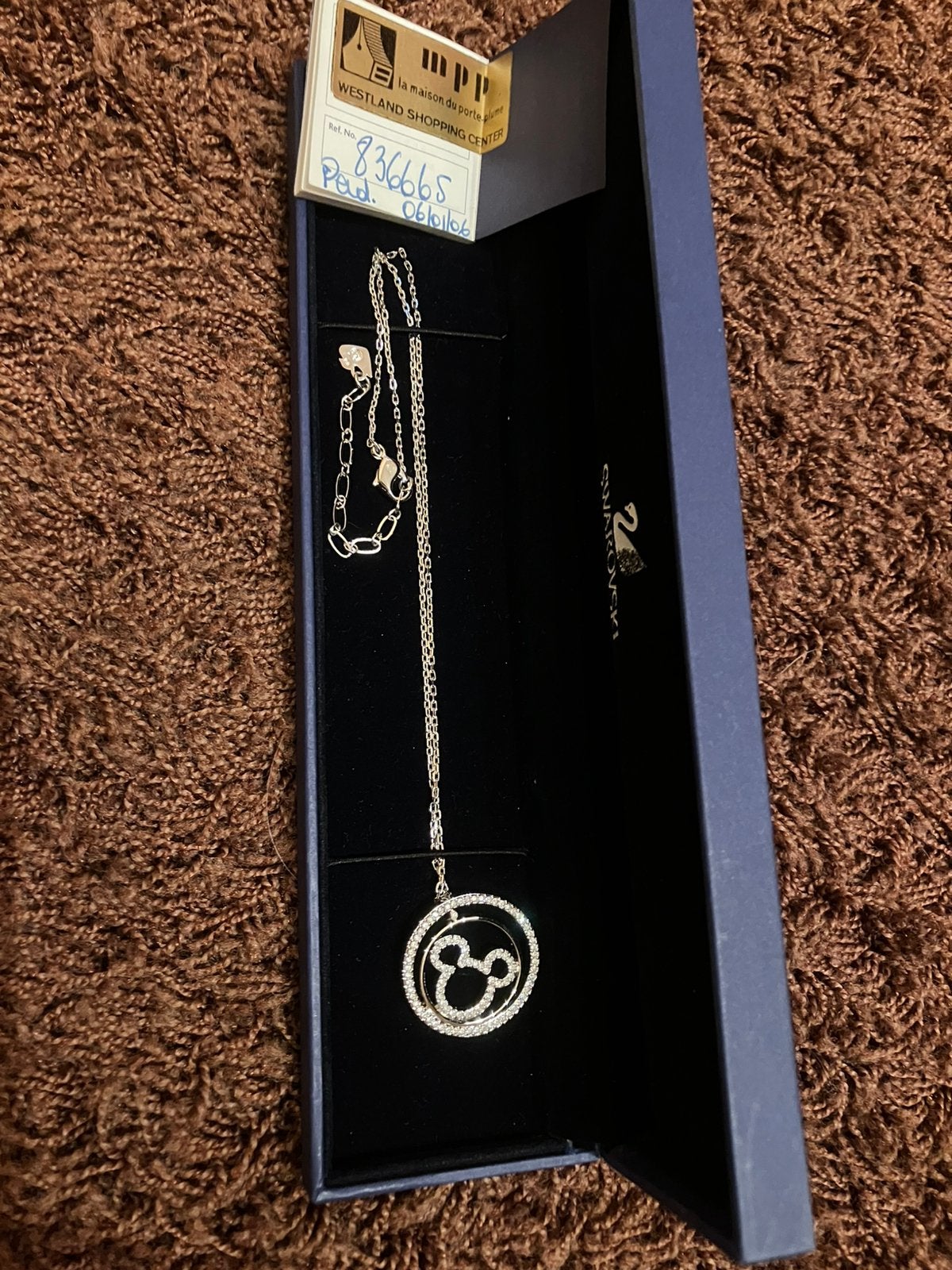 Swarovski Mickey halsketting, Verzamelen, Ophalen, Zo goed als nieuw, Sieraad of Horloge