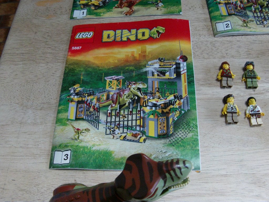 lego , Dino Defense HQ 5887 , jaar 2012, Gebruikt, Jurassic World, Lego, Ophalen of Verzenden