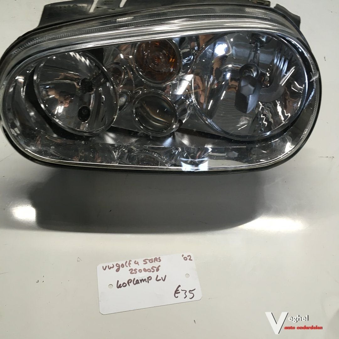 Vw Golf 4 5drs 2.0 B 2002  Wagennr 2500056  Koplamp Linksvoo, Gebruikt, -, -, Ophalen of Verzenden