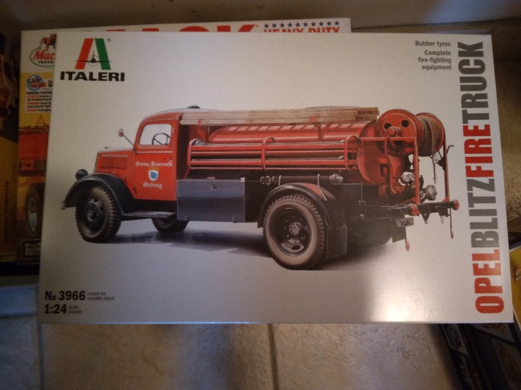 opel blitz fire truck, Italeri, Groter dan 1:32, Nieuw, Ophalen of Verzenden