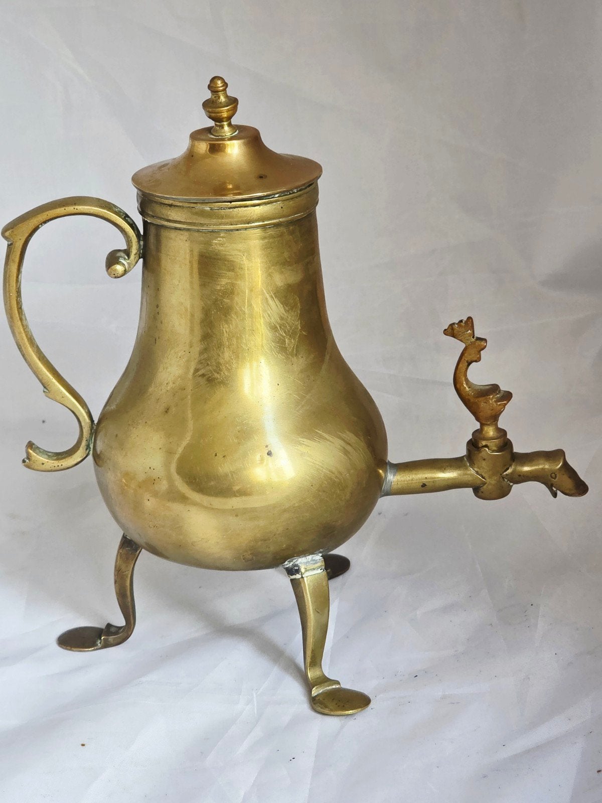 Kraantjeskan, messing, ca 1800 Nederland, Antiek en Kunst, Ophalen of Verzenden