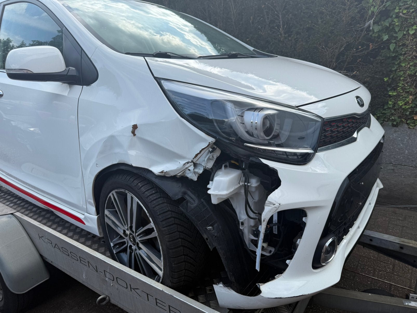 Kia Picanto GT - 2018 - Schadewagen -, Autos : Divers, Voitures accidentées, Kia, Boîte manuelle, Enlèvement, Blanc