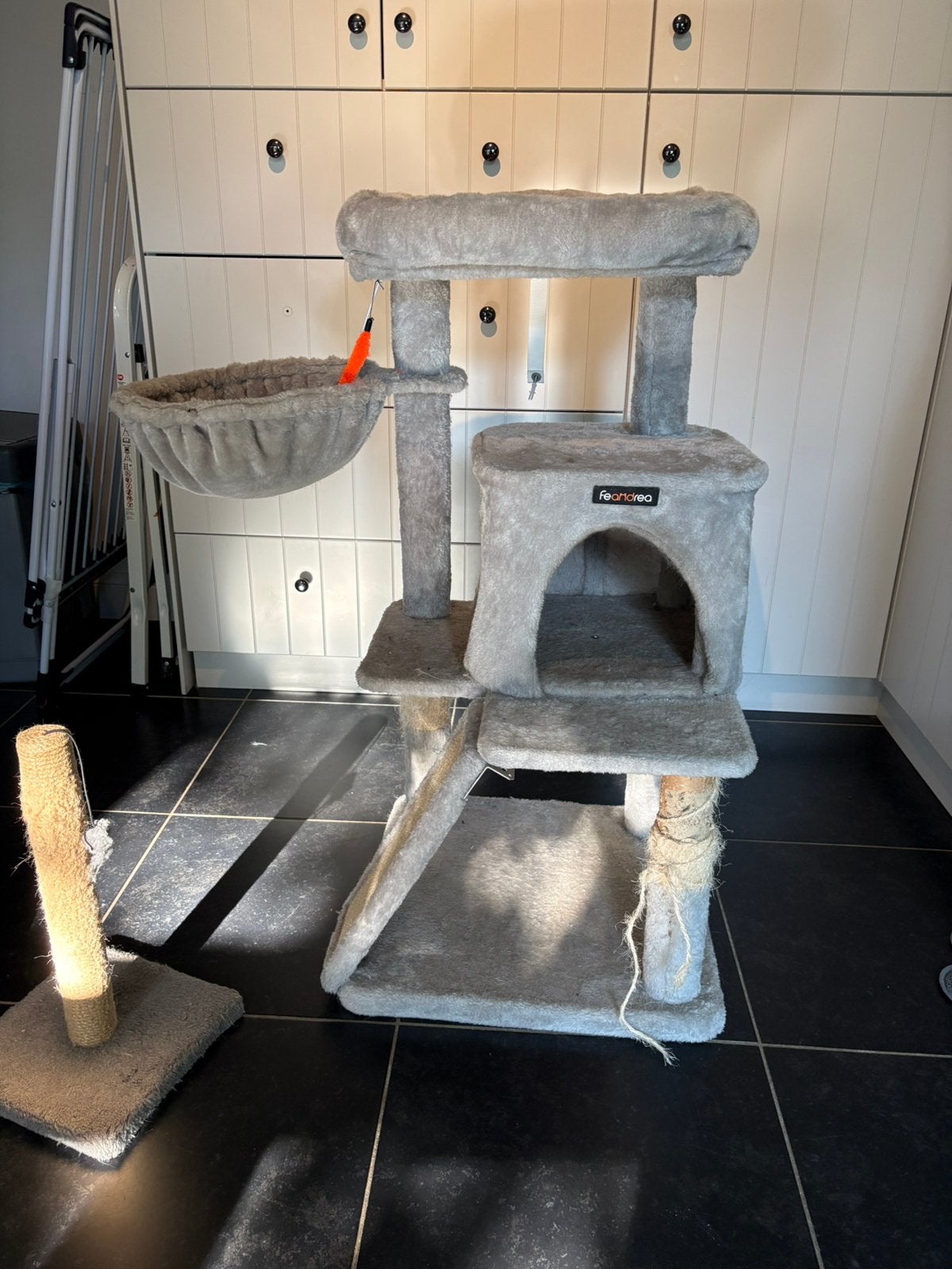 Kattenkrabpaal, Ophalen, Gebruikt
