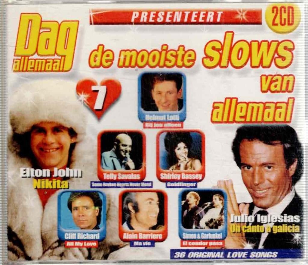 2 x cd  /  De Mooiste Slows Van Allemaal 7, Enlèvement ou Envoi