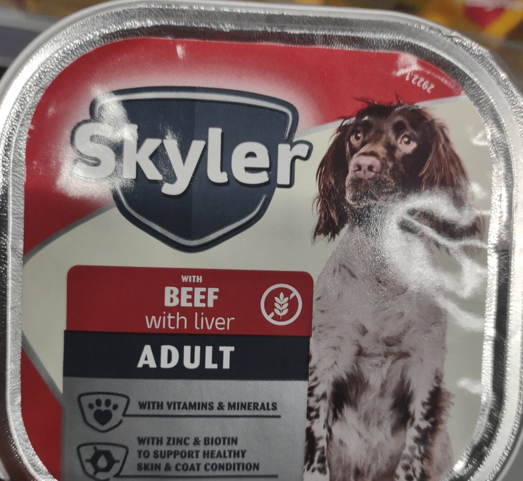 Pâtée pour chiens Skyler – Bœuf & Foie et Poulet & Gibier, Animaux & Accessoires, Enlèvement ou Envoi, Chien