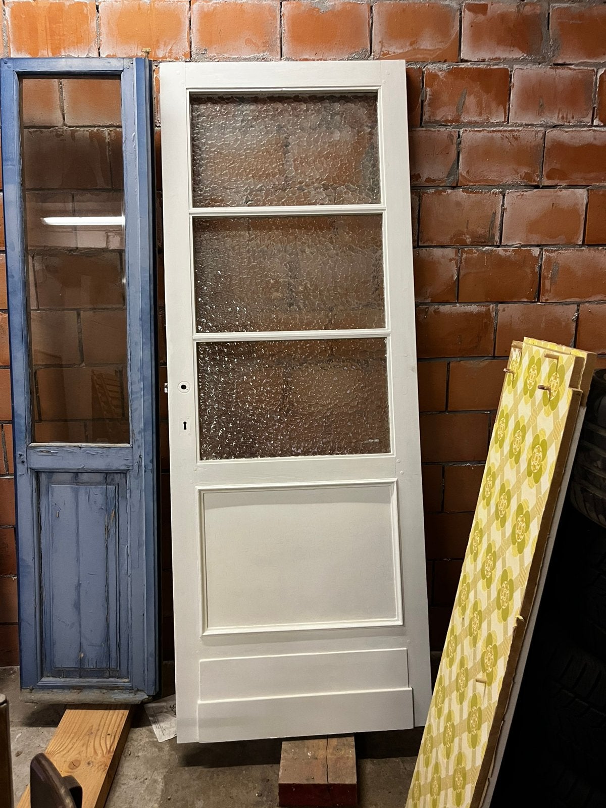 oude deur kathedraal glas, Porte intérieure, Enlèvement, Utilisé, Moins de 80 cm