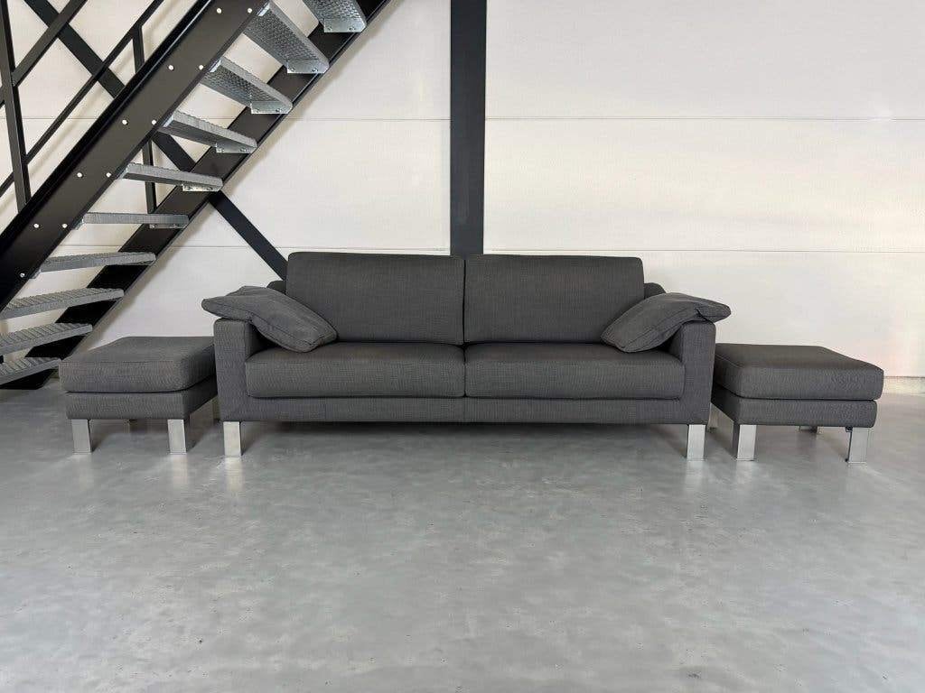 Leolux Antonia 3 places — Parfait état, 200 à 250 cm, Pode Jori Harvink Artifort, Banc droit, Comme neuf