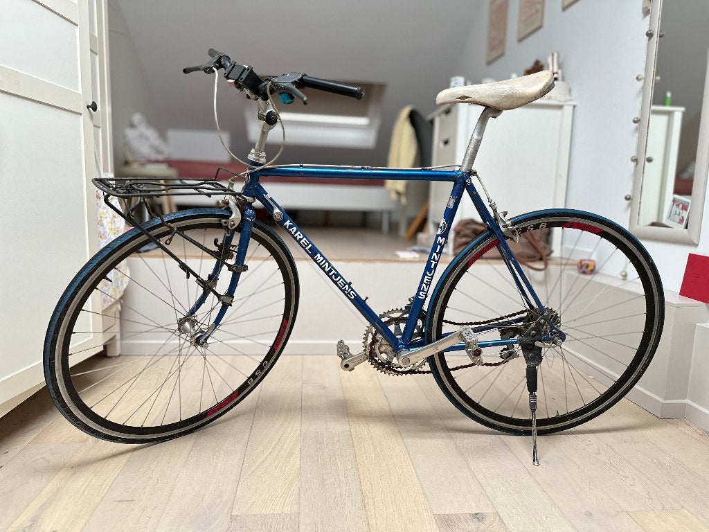 Eddy Merckx - Karel Mintjens racefiets, Fietsen en Brommers, Fietsen | Racefietsen, Ophalen, Gebruikt, Heren, Overige merken