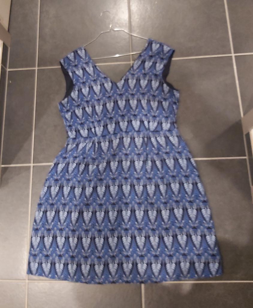 Un1deux2trois3 blauwe jurk, mt 44, Kleding | Dames, Ophalen of Verzenden, Zo goed als nieuw, Maat 42/44 (L), Blauw