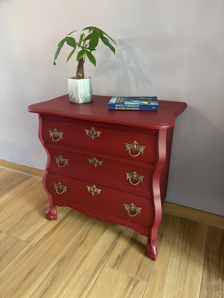 Buikkastje gerestyled zgan, Huis en Inrichting, Kasten | Ladekasten, Gebruikt, Minder dan 100 cm, 50 tot 100 cm, 25 tot 50 cm
