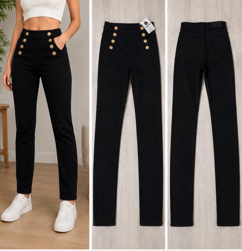 Jean noir neuf taille 36, Kleding | Dames, Broeken en Pantalons, Ophalen of Verzenden, Zo goed als nieuw, Zwart