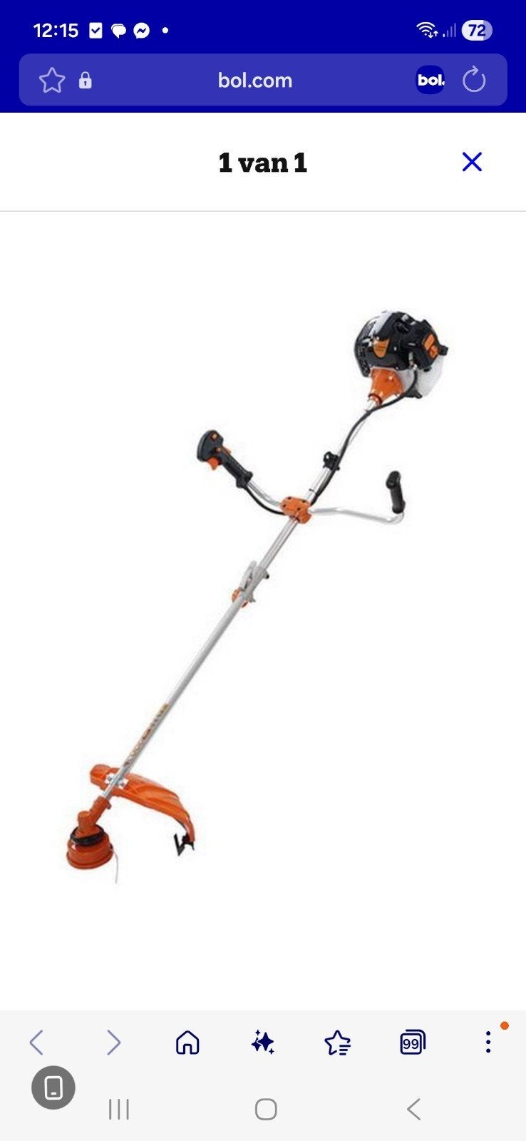 TIMBERPRO – 2in1 - Bosmaaier - Kantenmaaier - Benzine - 52 c, Tuin en Terras, Hand-tuingereedschap, Ophalen