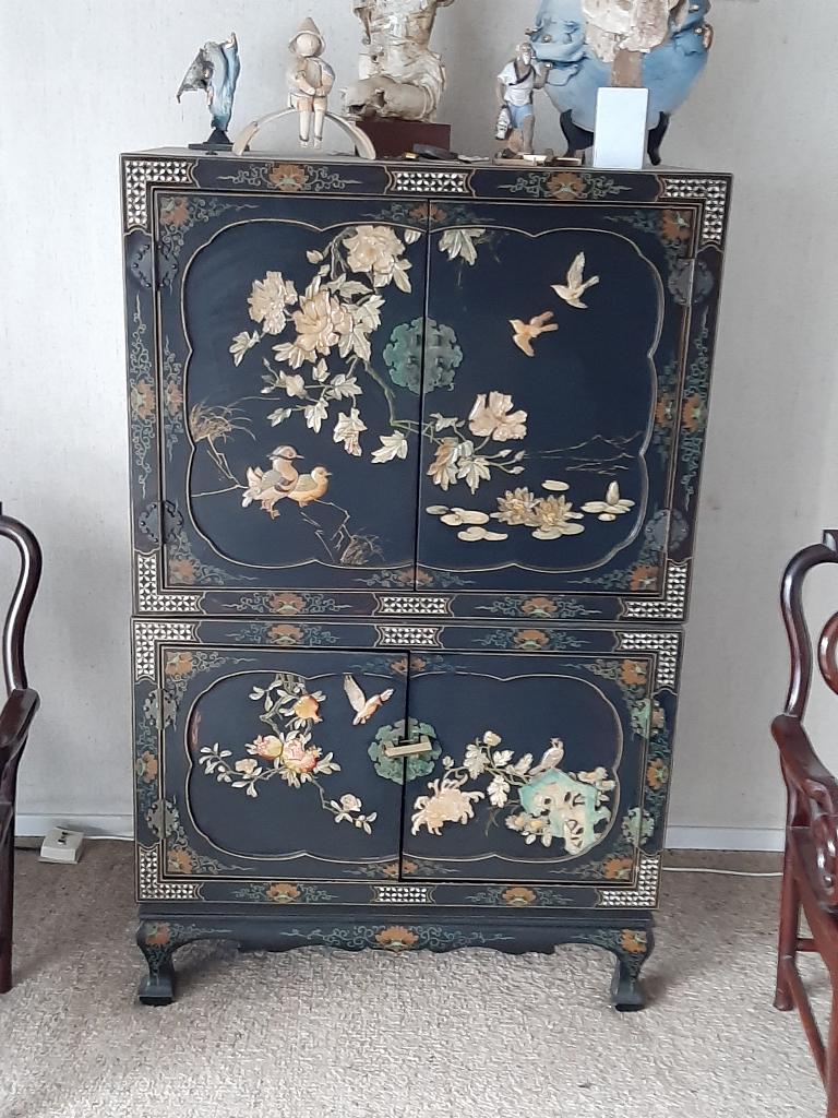 PANNEAU arrière pour meuble TV chinois          SANS ARMOIRE, Enlèvement ou Envoi