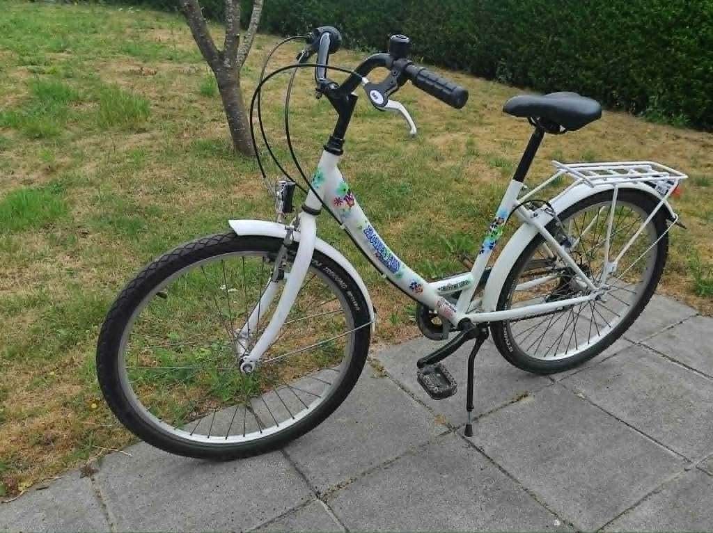Meisjesfiets / kinder fiets 24 inch Flower Fun Rijklaar, Fietsen en Brommers, Ophalen, 24 inch, Velgrem, Versnellingen
