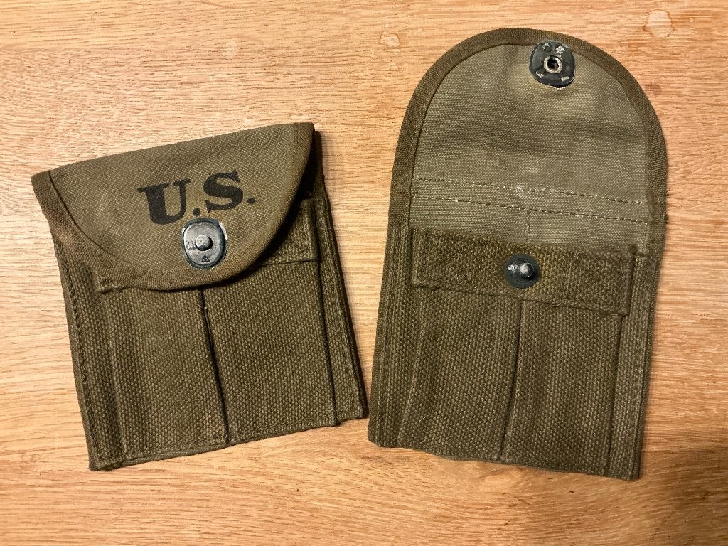 US WWII WO2 M1 magazine pouche carbine lader zakjes, Enlèvement ou Envoi