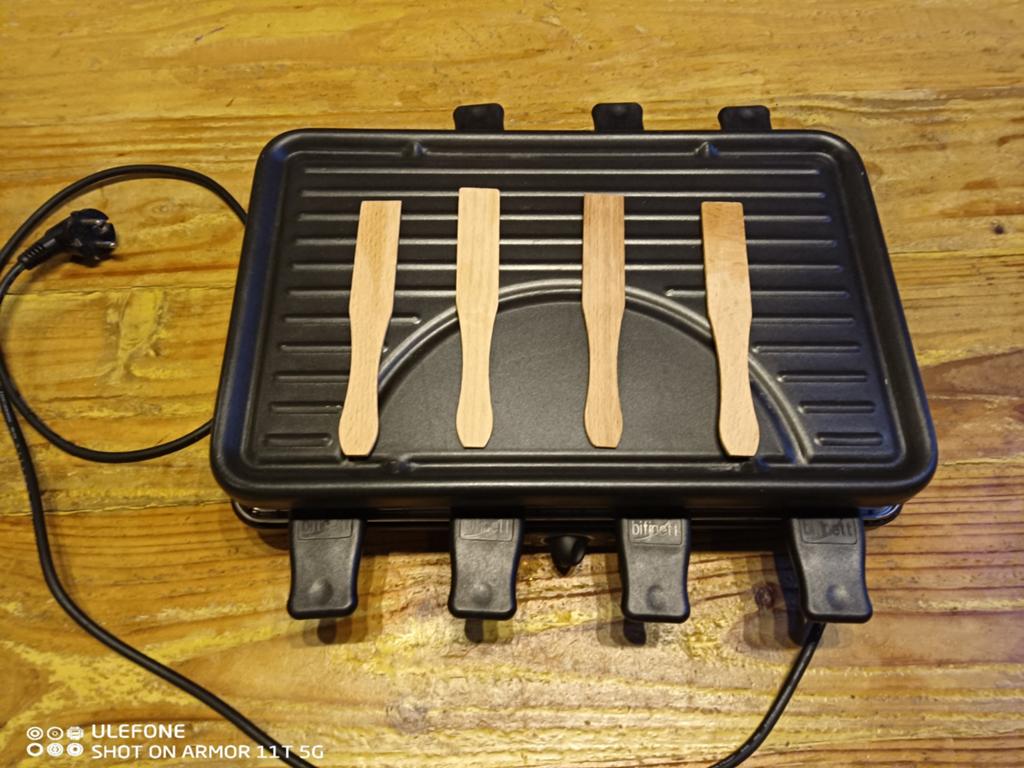 Raclette volledige set, Ophalen, Gebruikt