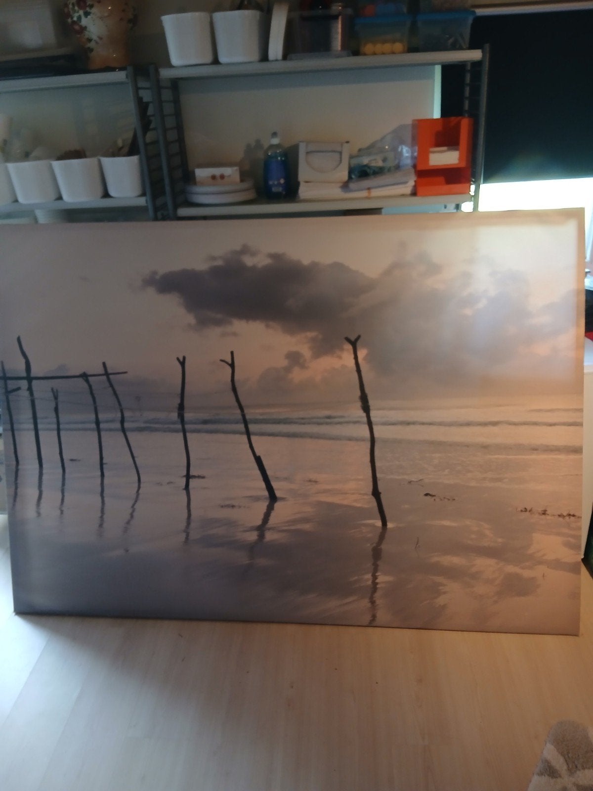 ikea schilderij, Ophalen