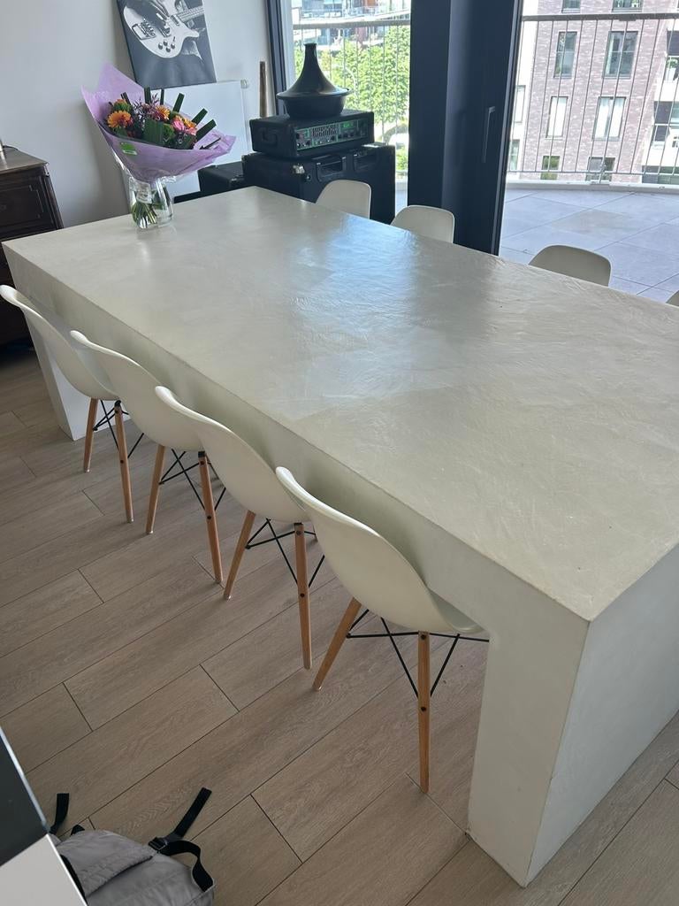 GRATIS mortex tafel + stoelen, Enlèvement, Utilisé