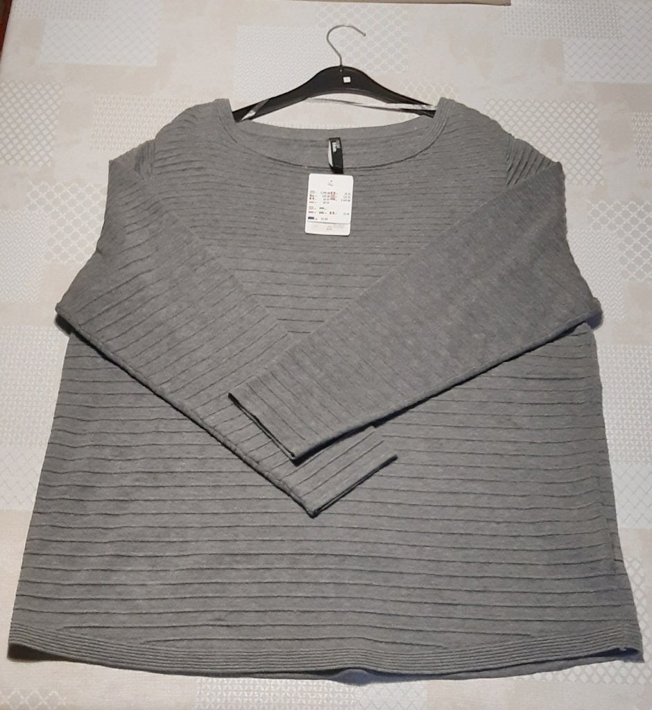 dames pull/trui lange mouwen grijs maat: 50/52 (nieuw), Ophalen, Maat 46/48 (XL) of groter, Nieuw, Grijs