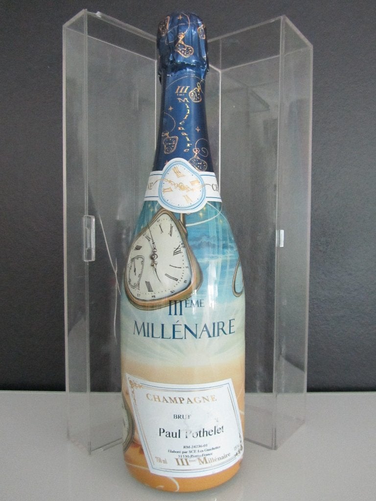 Champagne Pothelet – III eme Millenaire – DALI uitvoering, Ophalen of Verzenden, Zo goed als nieuw, Champagne, Vol
